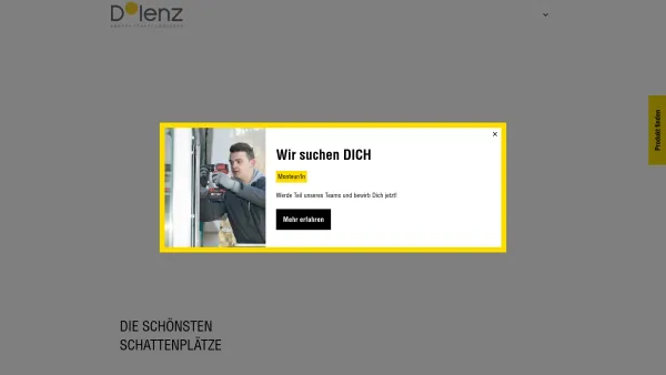 Website Screenshot: DOLENZ Sonnen- und Wetterschutz Ges.m.b.H - Dolenz Salzburg: Der Sonnenschutz Experte für Markisen, Rollläden, Jalousien uvm. - Date: 2023-06-22 15:00:18