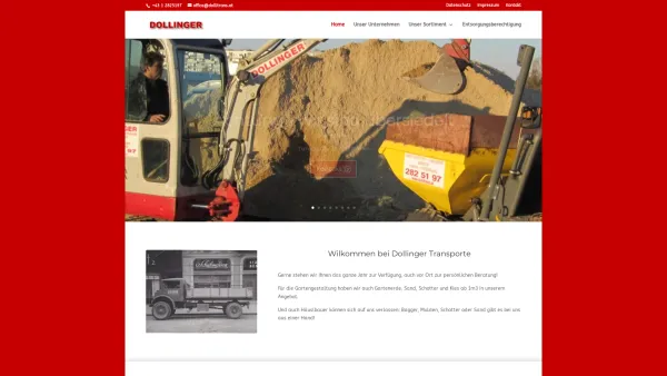 Website Screenshot: Dollinger Franz GmbH - Dollinger Transporte | Dollinger Transporte - Date: 2023-06-14 10:39:29