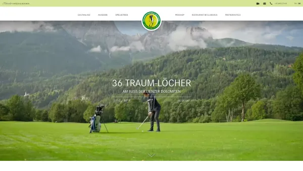 Website Screenshot: Dolomitengolf Osttirol - Golfclub Dolomitengolf Osttirol - Date: 2023-06-22 15:00:18