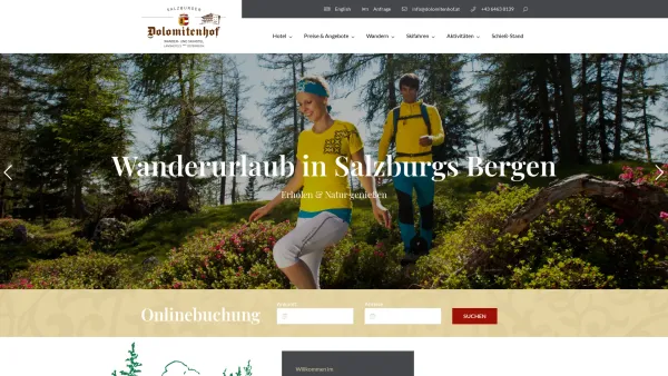 Website Screenshot: Salzburger Dolomitenhof - Salzburger Dolomitenhof, Wanderhotel Skihotel Salzburg Österreich - Date: 2023-06-22 15:00:18