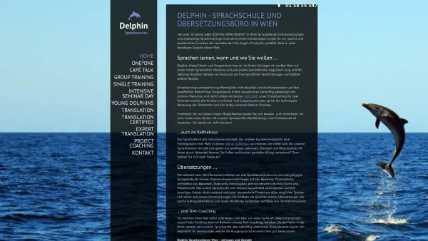 Website Screenshot: ILS Delphin Sprachservice - DELPHIN - Sprachschule & Übersetzungsbüro in Wien - Date: 2023-06-15 16:02:34