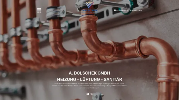 Website Screenshot: Heizung Sanitär Lüftung DOLSCHEK Altenmarkt - Installateur Dolschek | Heizung - Lüftung - Sanitär | Altenmarkt im Pongau - Date: 2023-06-15 16:02:34