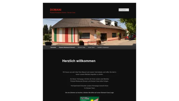 Website Screenshot: Angelika Pizzeria Restaurant Domani_____Strasshof - DOMANI | Pizzeria Restaurant Domani / Domani Casa - Date: 2023-06-22 15:11:10