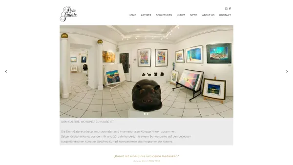 Website Screenshot: Domgalerie Wiener Neustadt - Dom Galerie in Wiener Neustadt - Wo Kunst zu hause ist. - Date: 2023-06-14 10:37:41