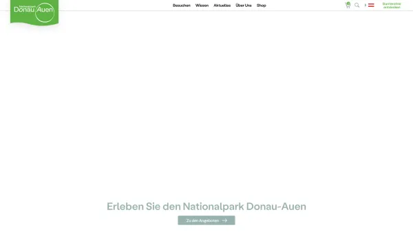 Website Screenshot: Nationalpark Donau-Auen GmbH - Freier Fluss - Wilder Wald │ Nationalpark Donau-Auen - Date: 2023-06-22 15:10:51