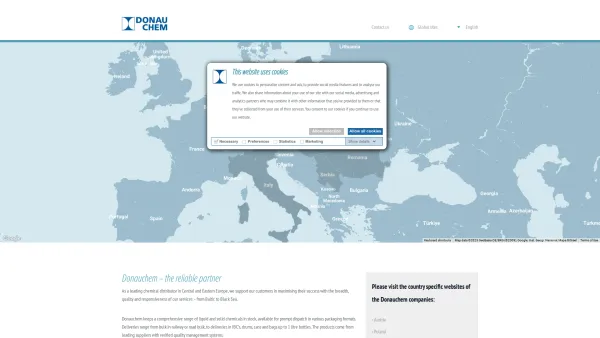 Website Screenshot: DONAUCHEM GmbH - Donauchem - Landing Page - Date: 2023-06-22 15:10:51