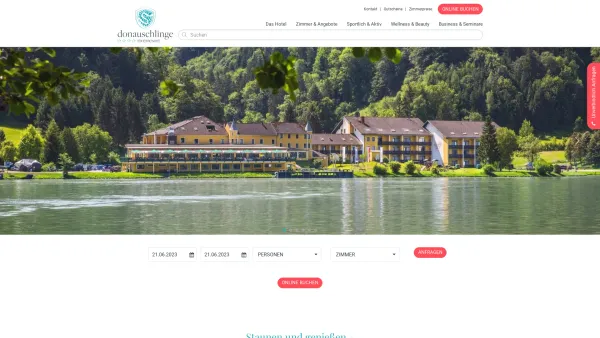 Website Screenshot: Nikolaus ReSI Server - Urlaub & Hotel in Oberösterreich, Schlögener Schlinge - Hotel Donauschlinge - Date: 2023-06-22 15:10:51