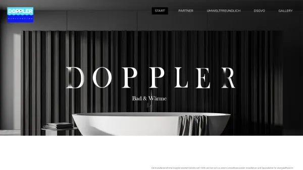 Website Screenshot: 1a-Installateur Peter Doppler Start 02 - Peter Doppler GmbH – Installateur - Date: 2023-06-15 16:02:34