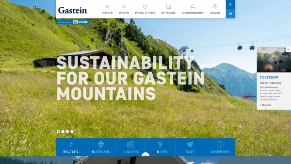 Website Screenshot: Schischaukel Dorfgasteiner Bergbahnen - Holidays in Hofgastein, Dorfgastein & Gastein | Austria - Date: 2023-06-14 10:39:29