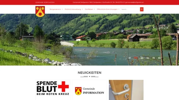 Website Screenshot: Gemeindeamt Gemeinde Dorfgastein - Gemeinde Dorfgastein - Date: 2023-06-22 15:10:51