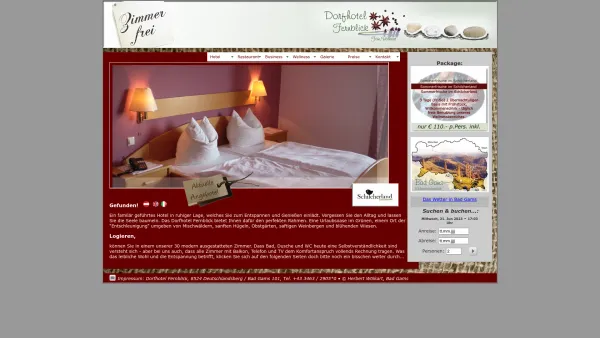 Website Screenshot: Dorfhotel Fernblick - Dorfhotel Fernblick im Schilcherland - Date: 2023-06-22 15:10:51