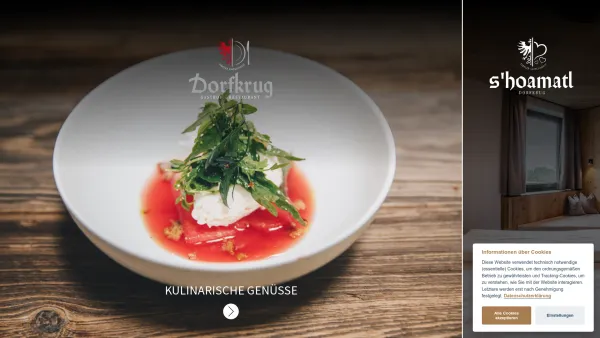 Website Screenshot: Dorfkrug Mösern Restaurant & Appartements - Restaurant & Ferienwohnung in Mösern bei Seefeld - Date: 2023-06-15 16:02:34