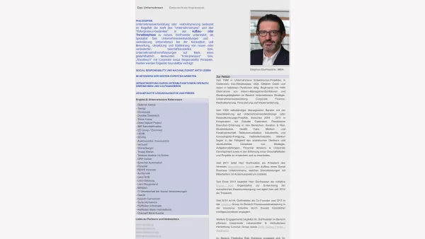 Website Screenshot: DORFMEISTER Projektentwicklungs EBC Front - Das Unternehmen - Date: 2023-06-22 15:10:51