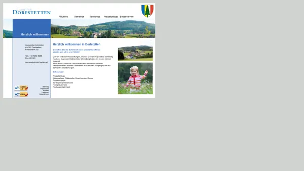 Website Screenshot: Gemeindeamt Gemeinde Dorfstetten - Gemeinde Dorfstetten - Herzlich willkommen in Dorfstetten - Date: 2023-06-22 15:10:51