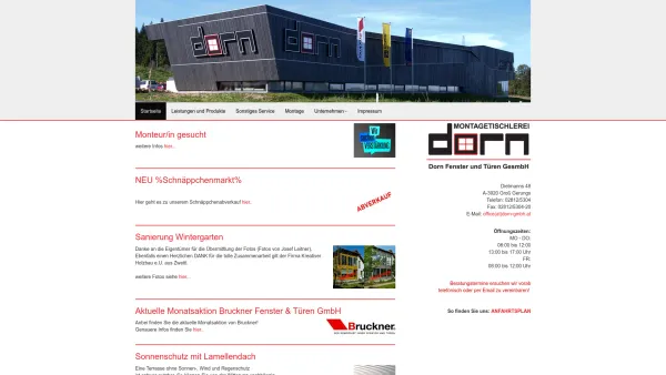 Website Screenshot: Dorn Fenster und Türen Index of - Dorn Fenster u. Türen GmbH: Startseite - Date: 2023-06-22 15:00:18