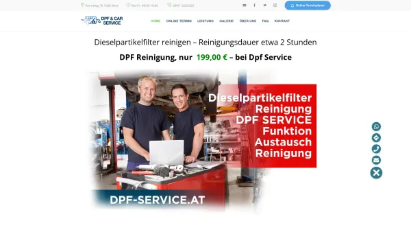 Website Screenshot: Dpf reinigen opencarbox wien - DPF Reinigung Wien Service Reinigung Dieselpartikelfilter Wien - Date: 2023-06-14 10:46:41