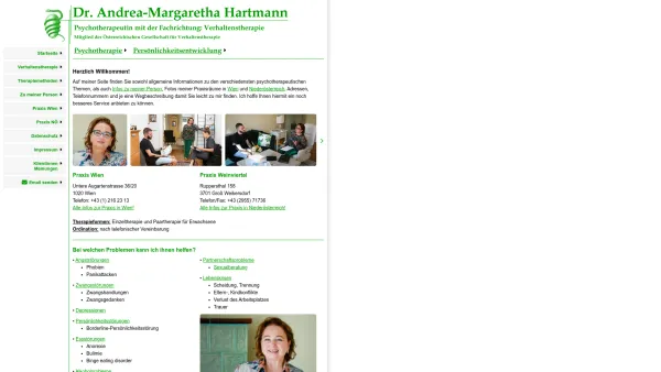 Website Screenshot: Dr. Andrea Hartmann Psychotherapie und Verhaltenstherapie - Dr. Andrea Hartmann: Psychotherapie und Verhaltenstherapie - Date: 2023-06-22 15:00:18