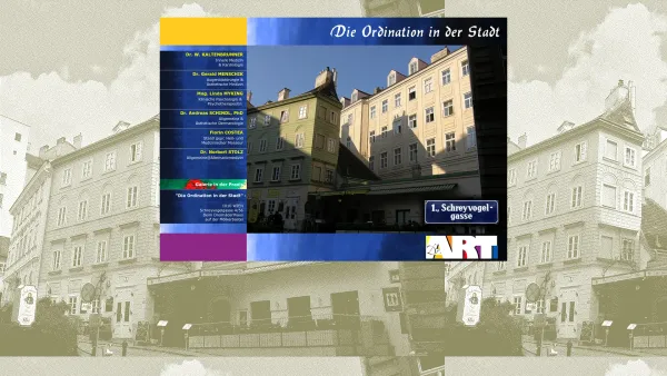 Website Screenshot: Dr-Art Galerie der Praxis - Dr-Art - Dr. Menschik, Dr. W. Kaltenbrunner, Mag. Myking - Innere Medizin, Kardiologie, Augenlidchirurgie, Psycholtherapie,Dermatologie,Heilmasseur - Date: 2023-06-22 15:00:18