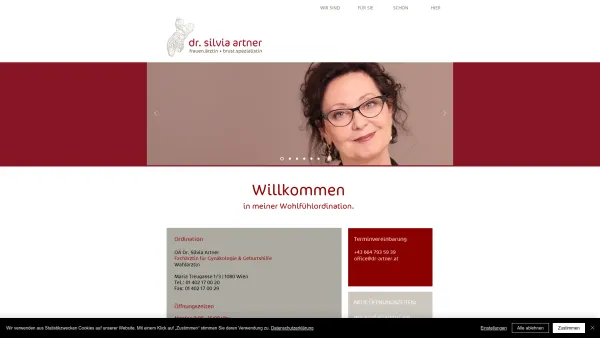 Website Screenshot: Frauenärztin Dr. Silvia Artner-Matuschek Silvia - Dr. Silvia Artner | Frauenärztin in Wien - Date: 2023-06-15 16:02:34