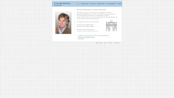 Website Screenshot: KIEFERORTHOPÄDE DR. ALBRECHT DEES - Kieferorthopäde Dr. med. dent Albrecht Dees, Salurnerstr. 18, A-6020 Innsbruck - Date: 2023-06-15 16:02:34