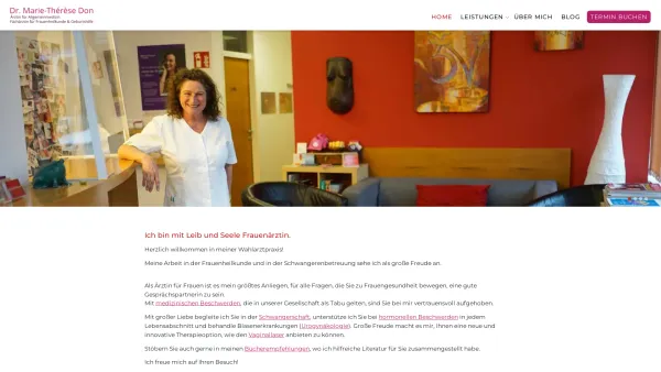 Website Screenshot: Dr. Marie-Thérèse Don - Dr. Don - Frauenärztin Tirol | Ihre Frauenarzt Praxis in Tirol - Date: 2023-06-22 15:00:18