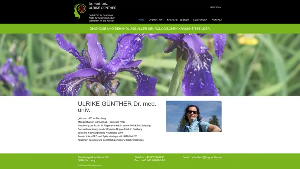 Website Screenshot: Dr. med. univ. Ulrike Günther - Dr. med. univ. Ulrike Günther - Fachärztin für Neurologie - Date: 2023-06-22 15:00:18
