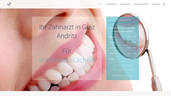 Website Screenshot: DDr. Hans-Ulrich Hahn - Ihr Zahnarzt in Graz Andritz ☼ DDr. Hans-Ulrich Hahn - Date: 2023-06-22 15:00:18