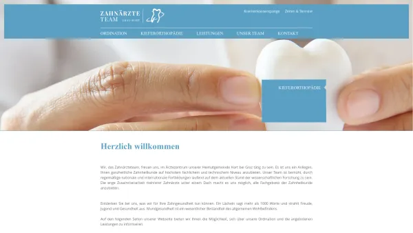 Website Screenshot: Zahnarzt Dr. Jeglitsch - Herzlich willkommen | Zahnärzte Team Graz - Date: 2023-06-22 15:00:18