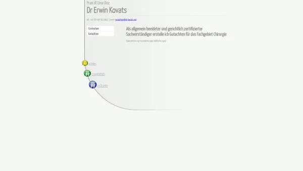 Website Screenshot: www.dr-kovats.net - Dr. Erwin Kovats | Sachverständiger und Gutachter für Chirurgie - Date: 2023-06-22 15:00:18