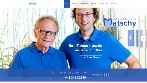 Website Screenshot: bei Dr. Matschy - Dr. Matschy – Zahnarzt 8010 – Implantate | Veneers in Graz - Date: 2023-06-23 11:59:29