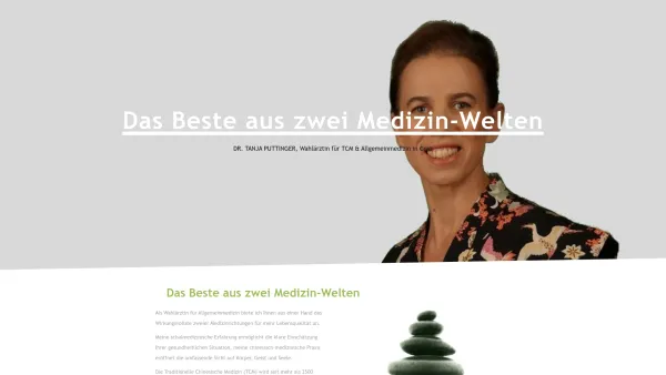 Website Screenshot: Dr. med. univ. Tanja A. Puttinger - Dr. Tanja Puttinger - TCM Ärztin in Graz - Date: 2023-06-15 16:02:34