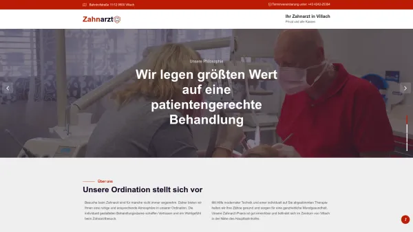 Website Screenshot: Dr. Peter Timmerer - Zahnarzt Dr.Timmerer - Villach - Date: 2023-06-14 10:47:24