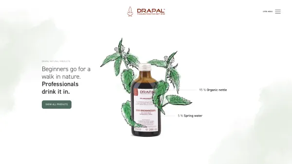 Website Screenshot: DRAPAL GmbH www.drapal.at - DRAPAL plant extracts & natural products - Family tradition since 1948 - Date: 2023-06-22 15:16:21