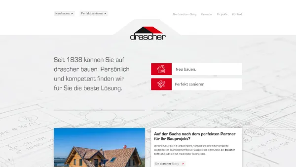 Website Screenshot: Hans Drascher GmbH - Drascher – Zimmerer – Dachdecker – Spengler - Date: 2023-06-15 16:02:34