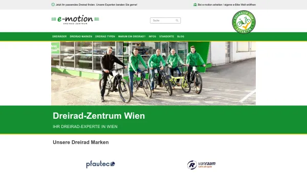 Website Screenshot: Dreirad-Zentrum Wien - Dreirad-Zentrum Wien - dreirad-zentrum.at - Date: 2023-06-14 16:40:57