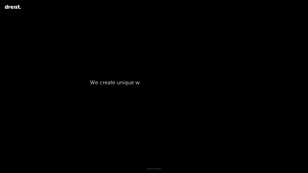 Website Screenshot: DREIST Werbeagentur OG - DREIST | web experience & brand identity studio. - Date: 2023-06-14 10:39:31