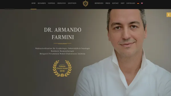 Website Screenshot: Dr. Armando Farmini - Home - Date: 2023-06-14 10:46:41