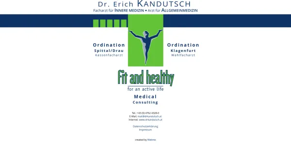 Website Screenshot: Dr. Kandutsch Spittal an der Drau Ihr Facharzt für innere Medizin Gastroenterologie und Hepatologie - Dr. Erich Kandutsch - Date: 2023-06-22 15:00:19