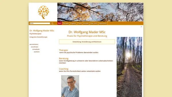 Website Screenshot: bei Dr.Christa Mader Ganzheitliche Zahn -Mund-und Kieferheilkunde - Psychotherapie Mader - Wolfgang Mader Psychotherapie Wien - Date: 2023-06-22 15:00:19