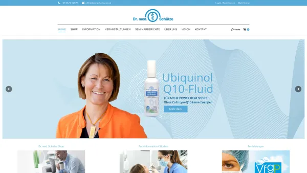 Website Screenshot: Dr. med. Schütze - Dr. med. Schütze | Ihr Partner für Zahnprophylaxe - Date: 2023-06-22 15:00:19