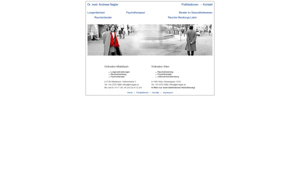 Website Screenshot: Nagler Andreas work progress - Dr. med. Andreas Nagler Lungenfacharzt Raucherberater Psychotherapeut Unternehmensberater - Date: 2023-06-14 10:39:31