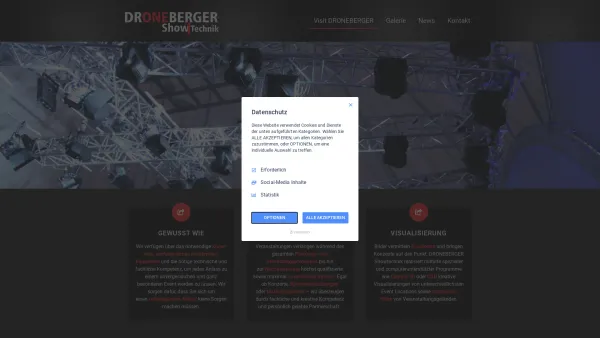 Website Screenshot: Showtechnik Droneberger - Droneberger Showtechnik GmbH - Date: 2023-06-14 10:37:41