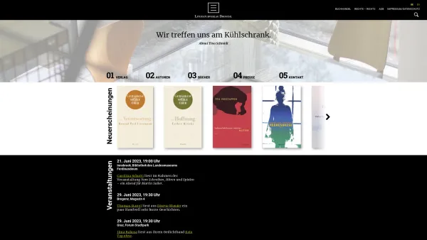 Website Screenshot: Literaturverlag Droschl - Literaturverlag Droschl – Literaturverlag Droschl - Date: 2023-06-22 15:00:19