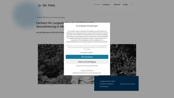 Website Screenshot: Ordination Dr. Pohl - Startseite - Dr. Pohl - Date: 2023-06-22 15:00:19