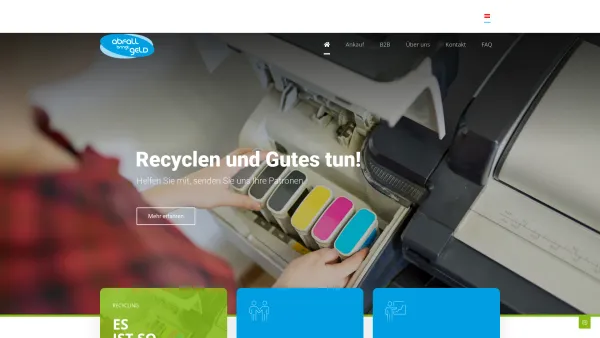 Website Screenshot: Druckertinte.at - Abfall bringt Geld – Leere Druckerpatronen und Toner bringen Geld - Date: 2023-06-22 15:00:19