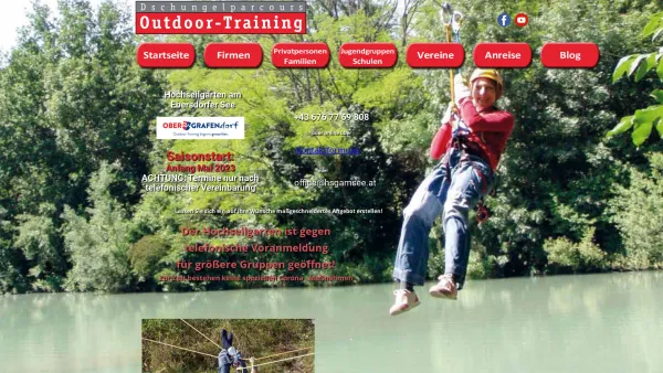 Website Screenshot: Dschungelparcours.at Outdoor-Training - HSGamSEE - Startseite - Date: 2023-06-14 10:39:31