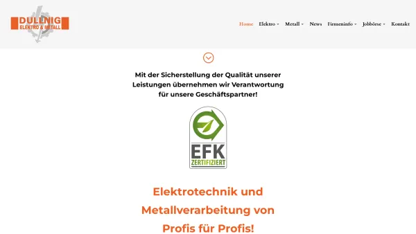 Website Screenshot: Dullnig Elektro und Metall GmbH - Dullnig Elektro & Metall GmbH | 9020 Klagenfurt | Kärnten - Date: 2023-06-15 16:02:34