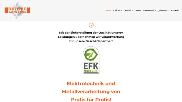 Website Screenshot: Elektro Dullnig - Dullnig Elektro & Metall GmbH | 9020 Klagenfurt | Kärnten - Date: 2023-06-22 15:10:51