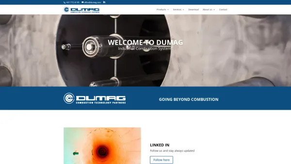 Website Screenshot: DUMAG Brenner-Technologie - DUMAG - DUMAG - Date: 2023-06-22 15:10:51