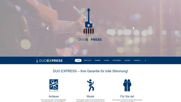 Website Screenshot: DUO EXPRESS - Duoexpress – Ihre Garantie für tolle Stimmung! - Date: 2023-06-15 16:02:34